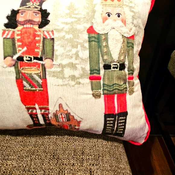 MIREILLE DESIGNS  Decorative Christmas Nutcracker Pillow Set of 2 - Picture 4 of 6